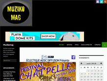 Tablet Screenshot of muzikomag.com